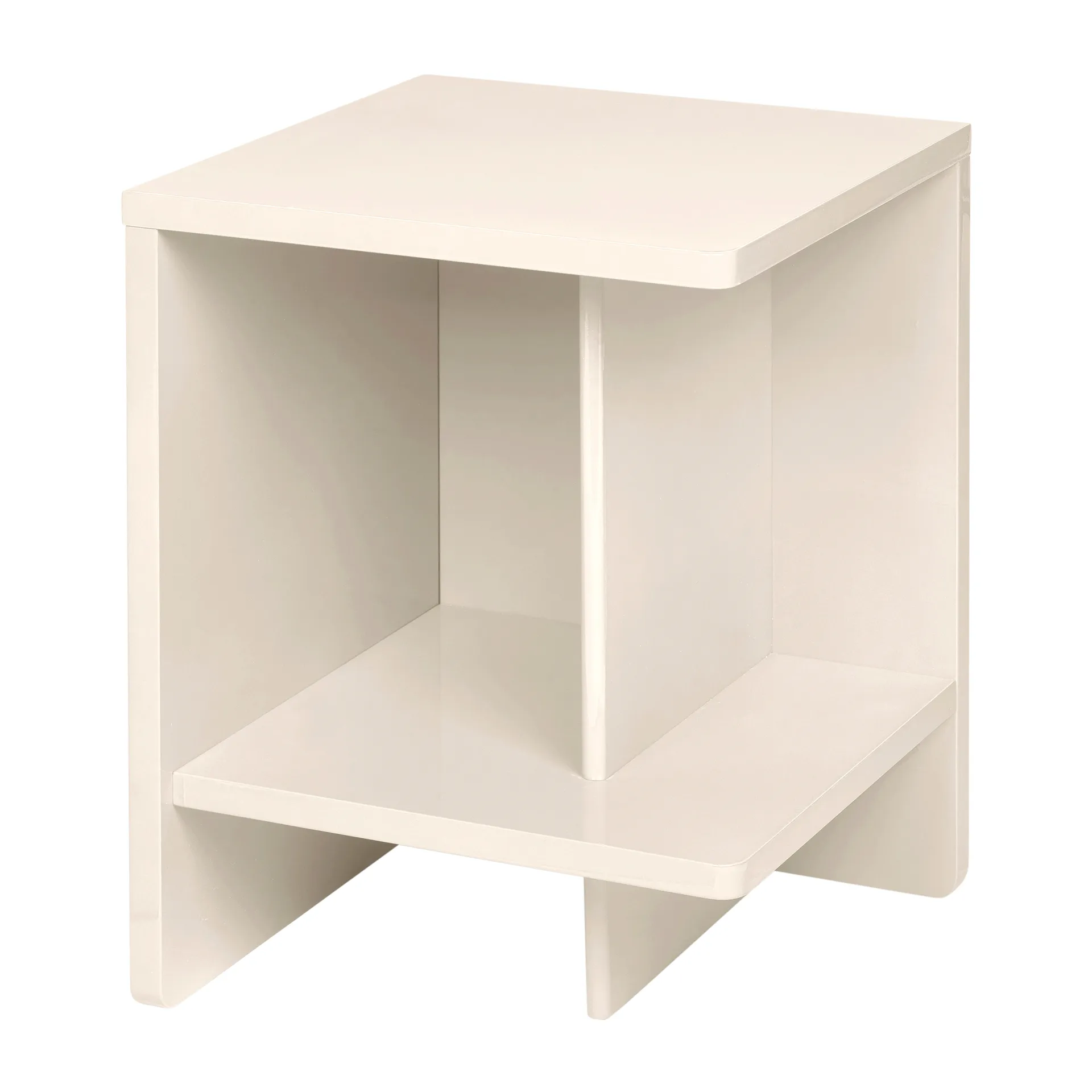 Table de chevet Tenna côté droit 38x38 cm, Raindy day light grey Broste Copenhagen