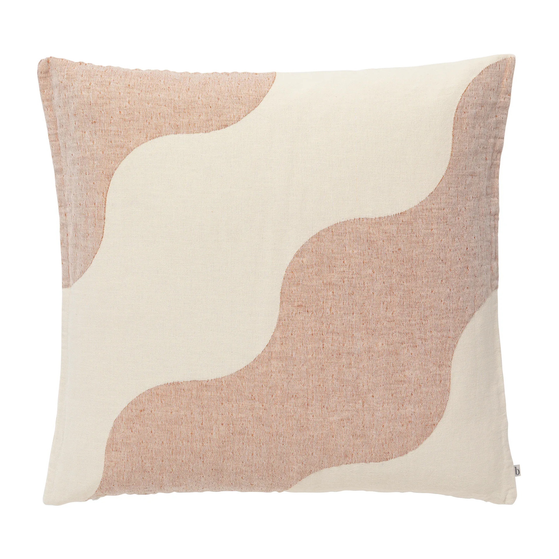 Taie d'oreiller Tide 50x50 cm, Caramel brun Broste Copenhagen