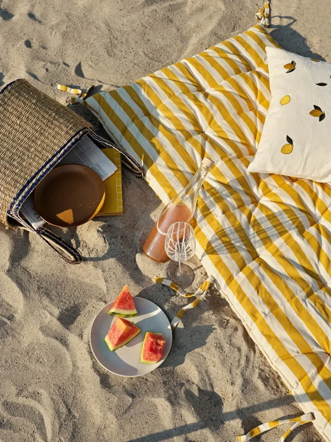 Tapis de plage Franca 70x200 cm, Harvest gold Broste Copenhagen