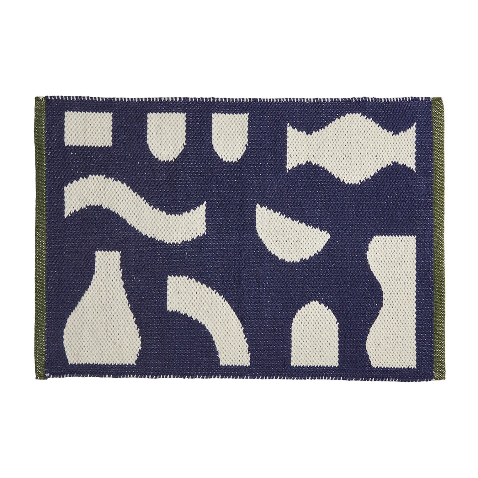 Tapis de porte Ceres 50x70 cm, Recycled pet blue Broste Copenhagen