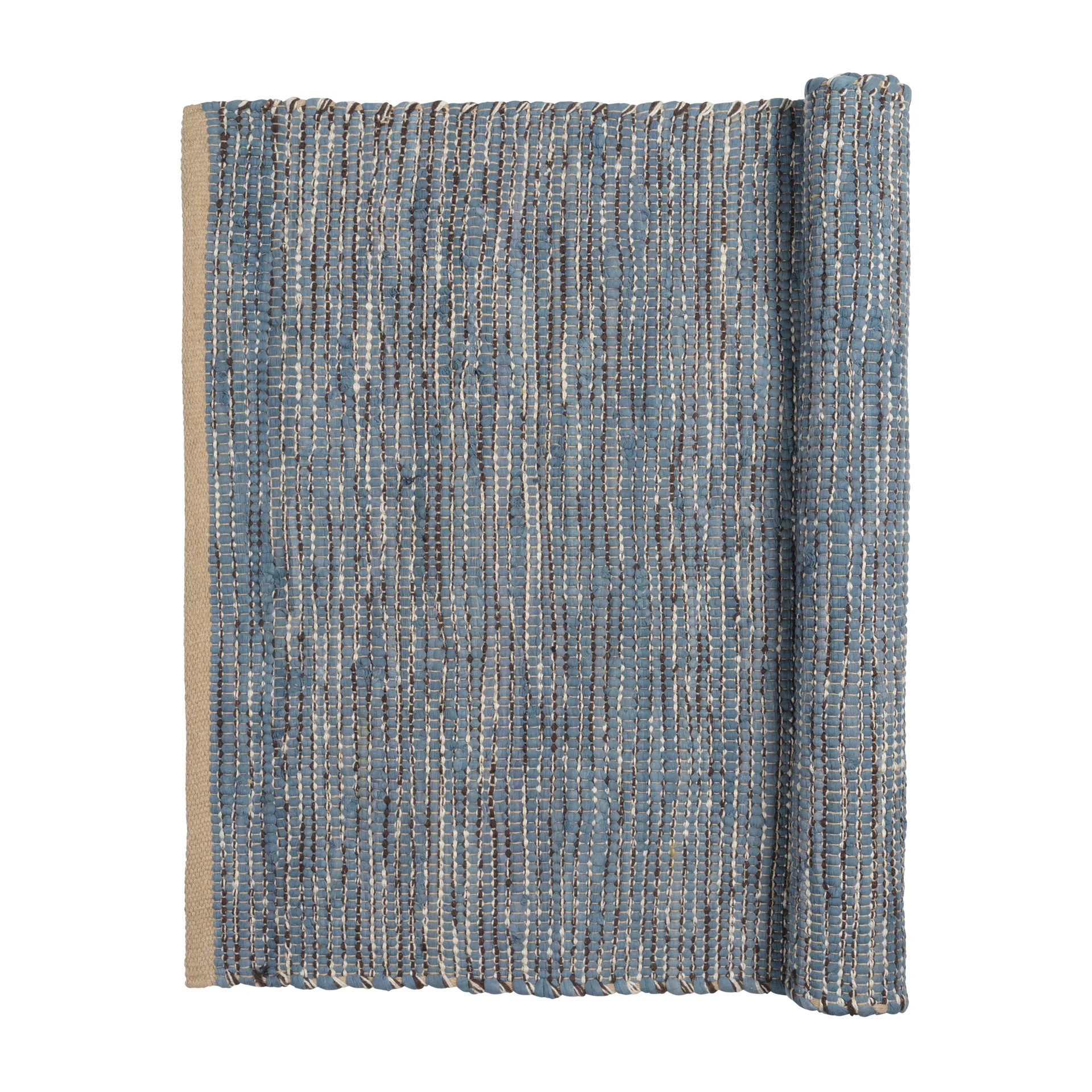 Tapis en coton Magda 60x90 cm, Flint stone blue Broste Copenhagen