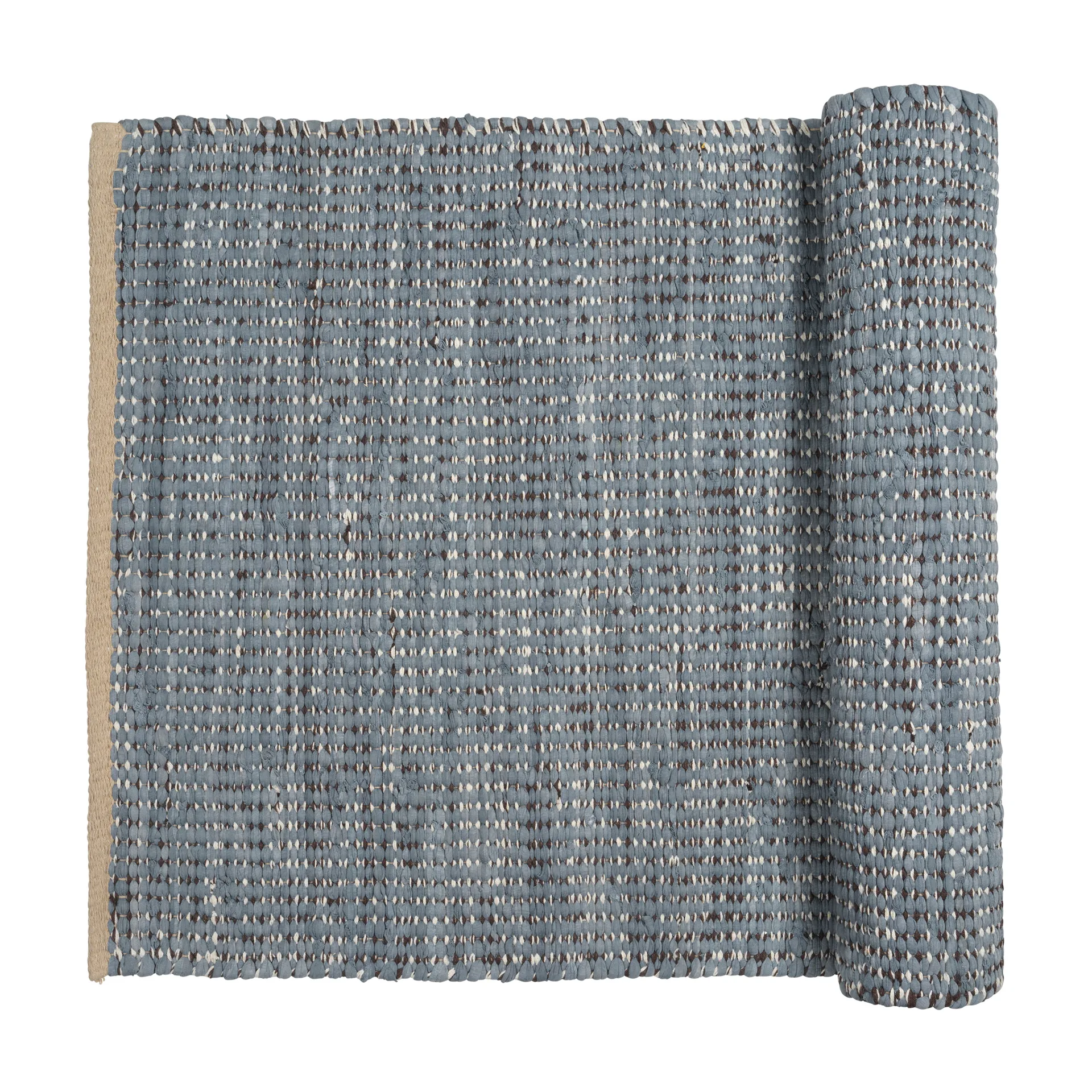 Tapis en coton Magda 70x140 cm, Flint stone blue Broste Copenhagen