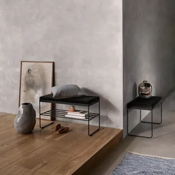 Tapis en coton Magda 80x250 cm - Flint stone blue - Broste Copenhagen