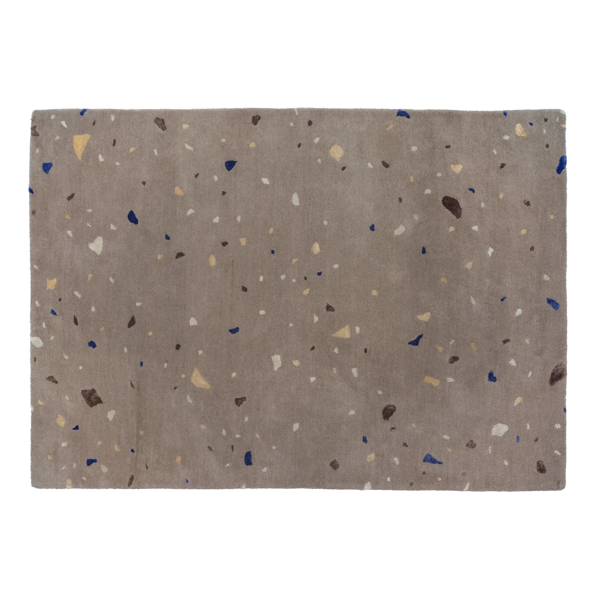 Tapis en laine Terrazzo 140x200 cm, Carafe brown-blue spot Broste Copenhagen