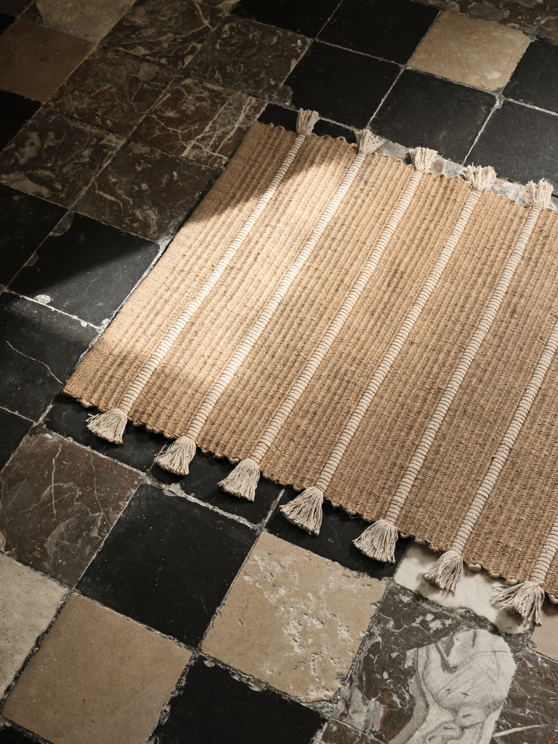 Tapis Ezra 70x140 cm, Natural-off white Broste Copenhagen