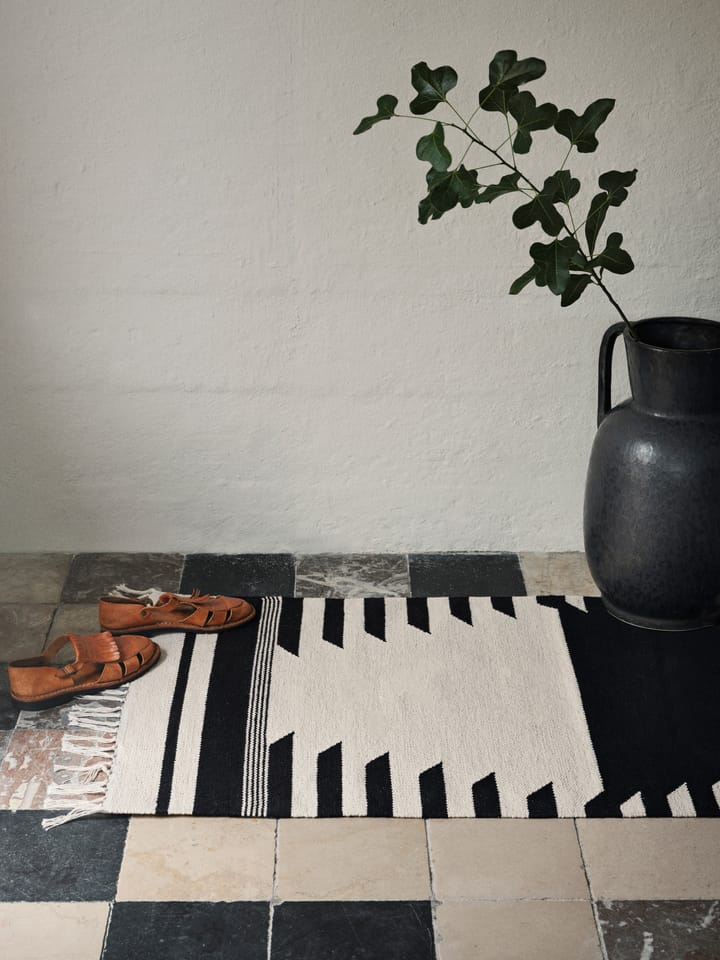 Tapis Iselin 140x200 cm, Black-off white Broste Copenhagen