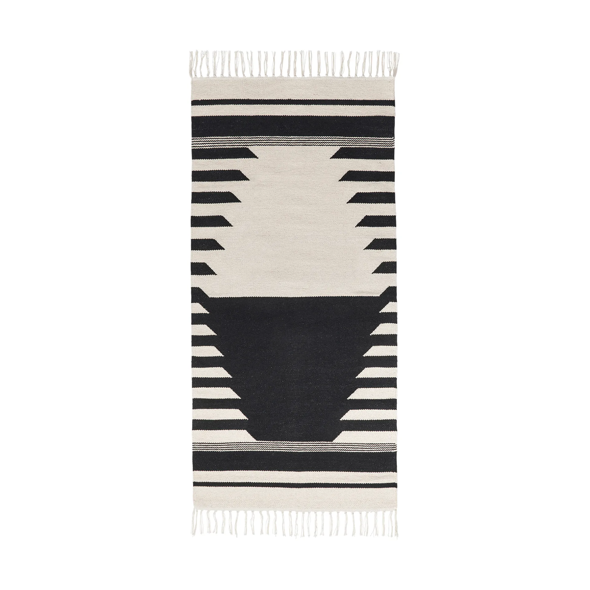 Tapis Iselin 70x140 cm, Black-off white Broste Copenhagen