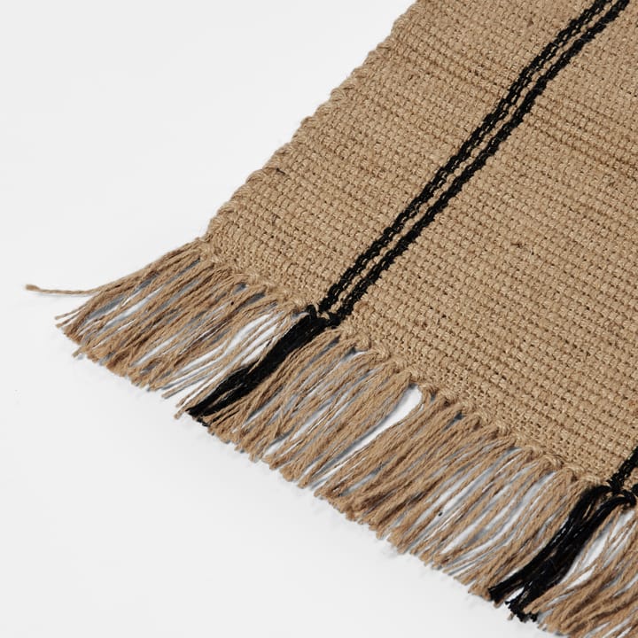Tapis Yuki, Black-natural, 70x140 cm Broste Copenhagen