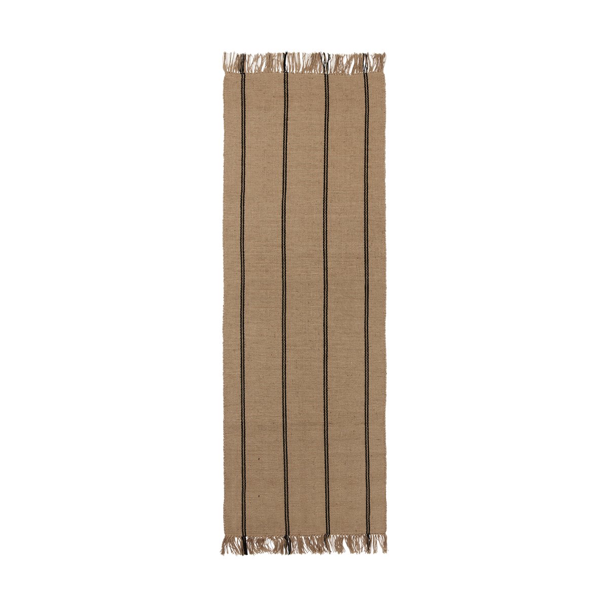 Broste Copenhagen Tapis Yuki Black-natural, 70x200 cm