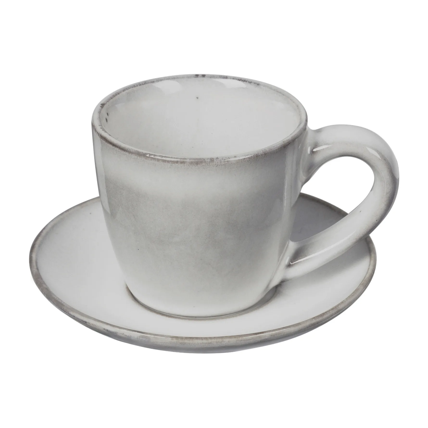 Tasse à espresso avec soucoupe Nordic Sand, 5 cl Broste Copenhagen