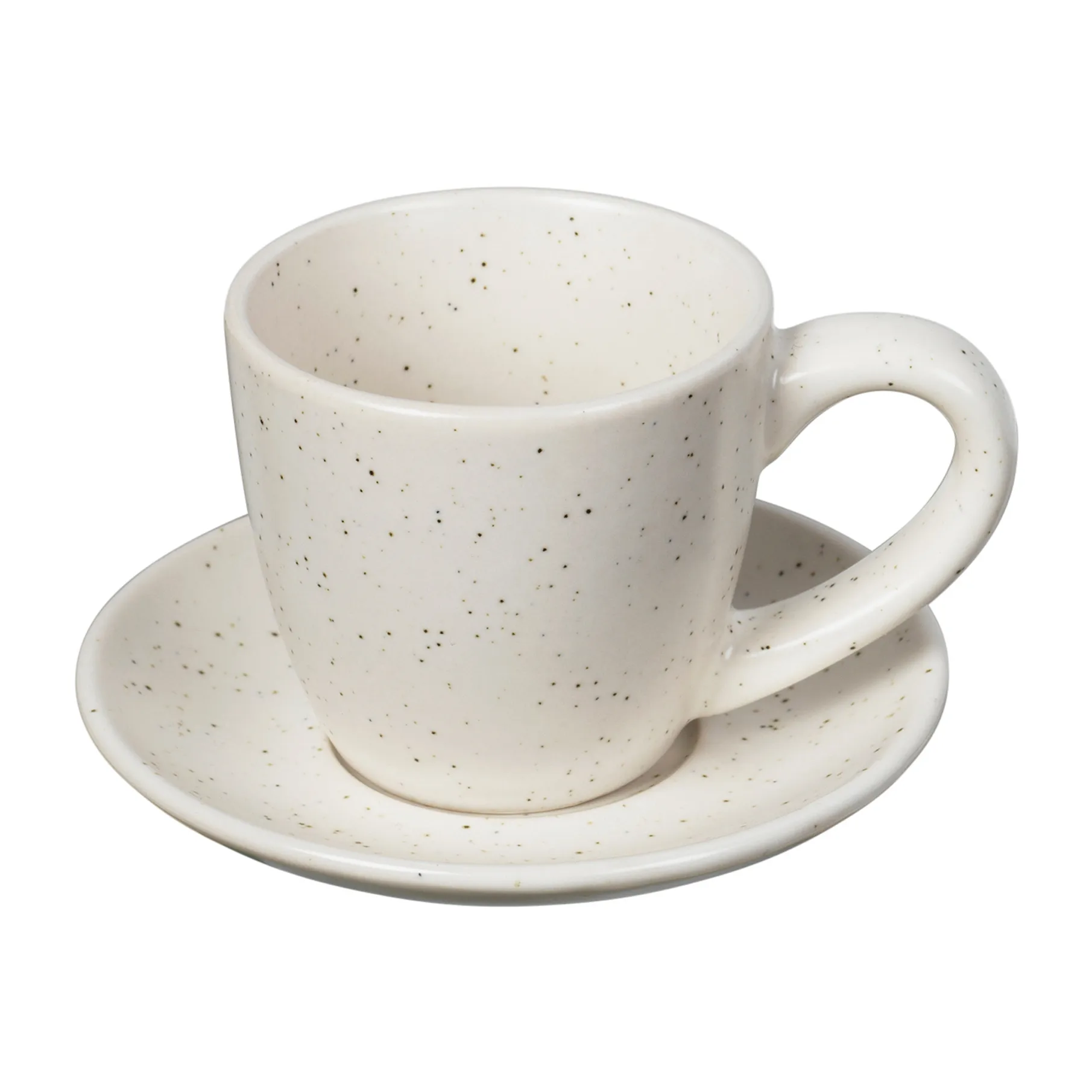 Tasse à espresso avec soucoupe Nordic Vanilla 5 cl, Cream Broste Copenhagen
