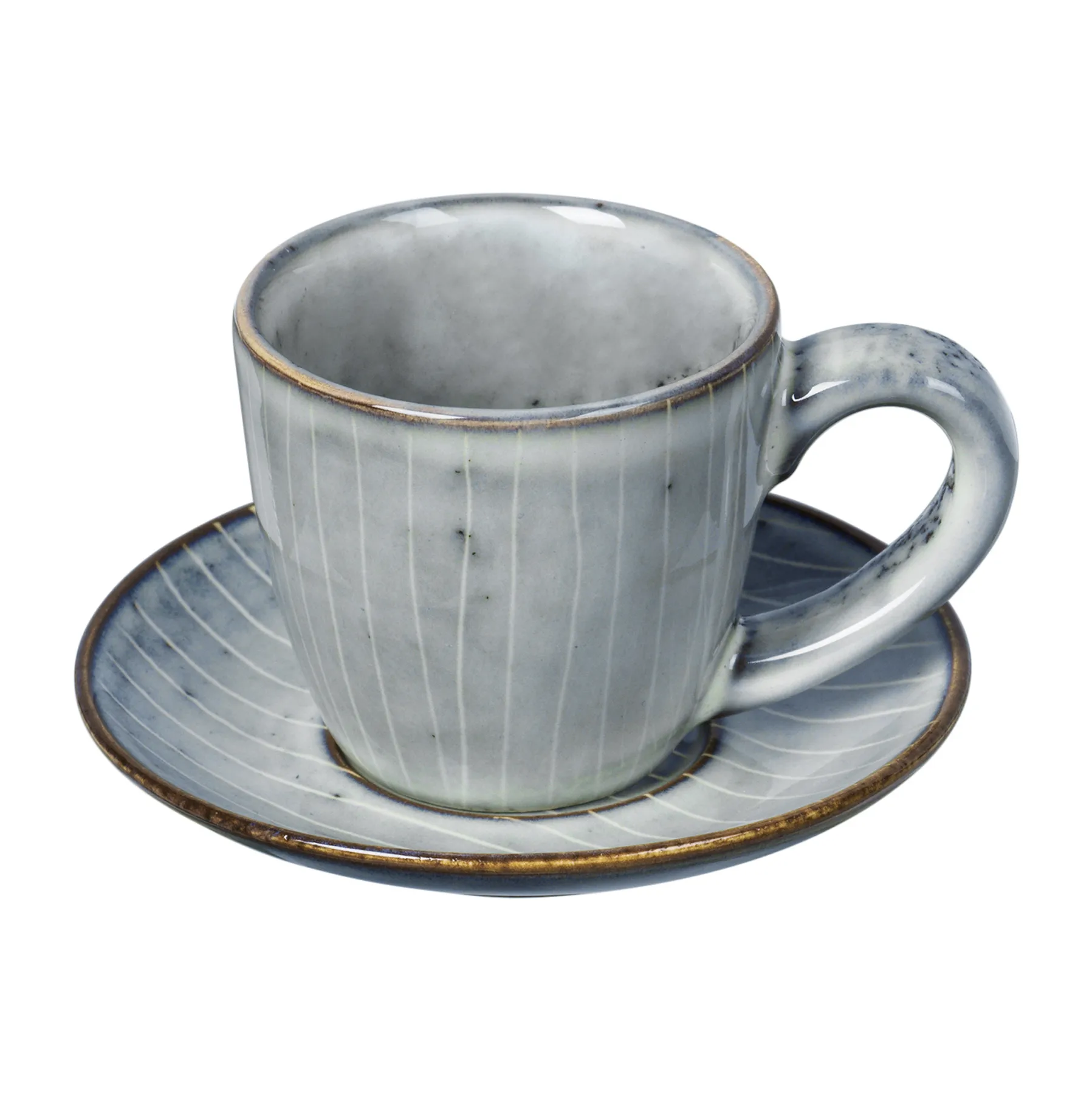Tasse à espresso Nordic Sea avec soucoupe, 5 cl Broste Copenhagen