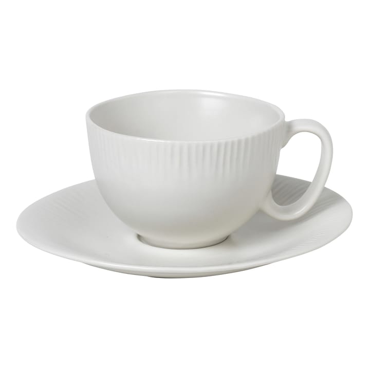 Tasse Sandvig avec soucoupe blanc doux - 12,5 cl - Broste Copenhagen