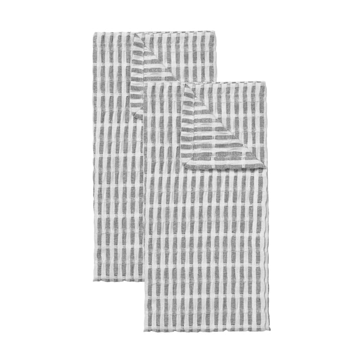 Torchon de cuisine Folke 50x70 cm lot de 2 - Black-natural - Broste Copenhagen