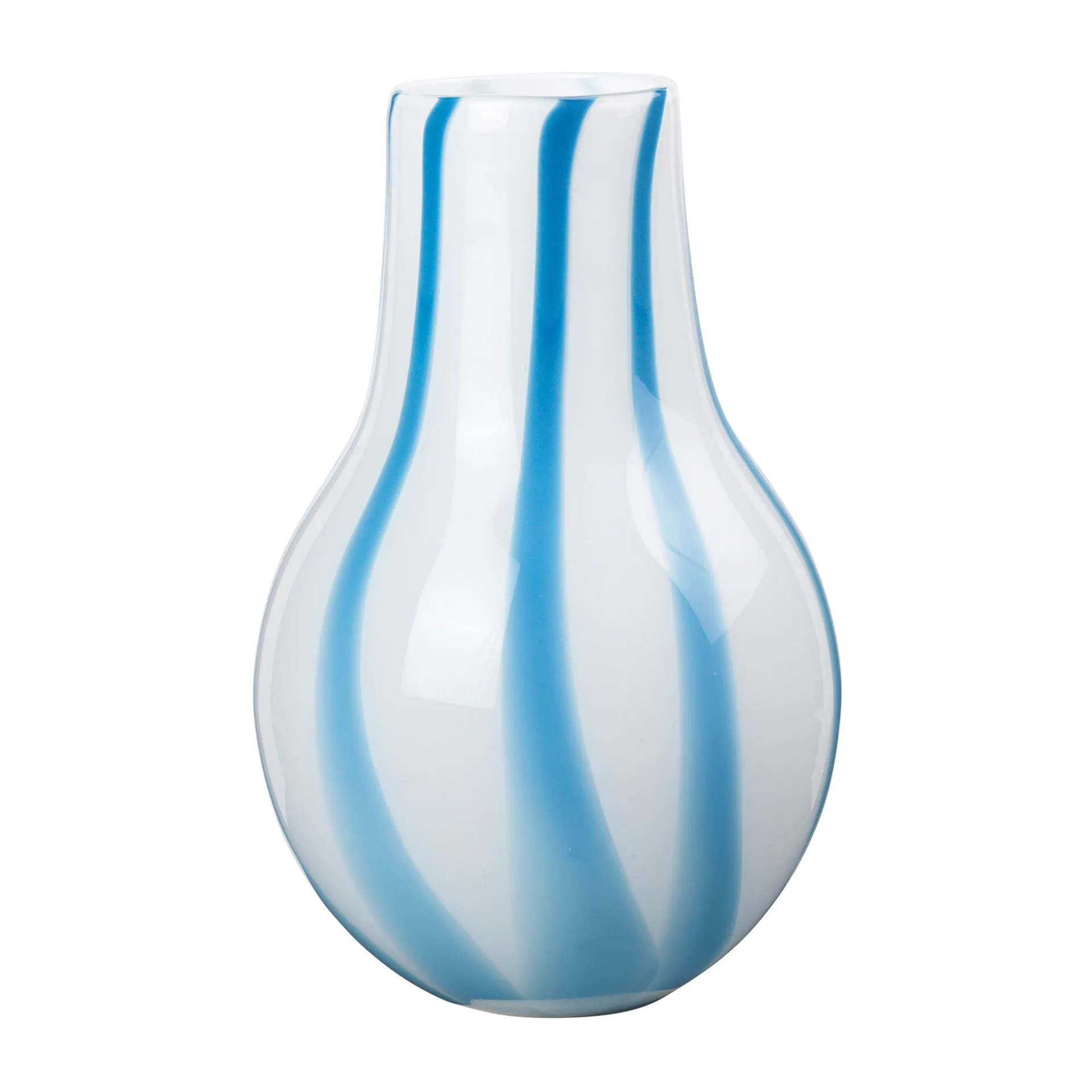 Vase Ada Stripe 37 cm, Plein air bleu clair Broste Copenhagen