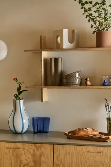 Vase Ada Stripe 37 cm - Plein air bleu clair - Broste Copenhagen