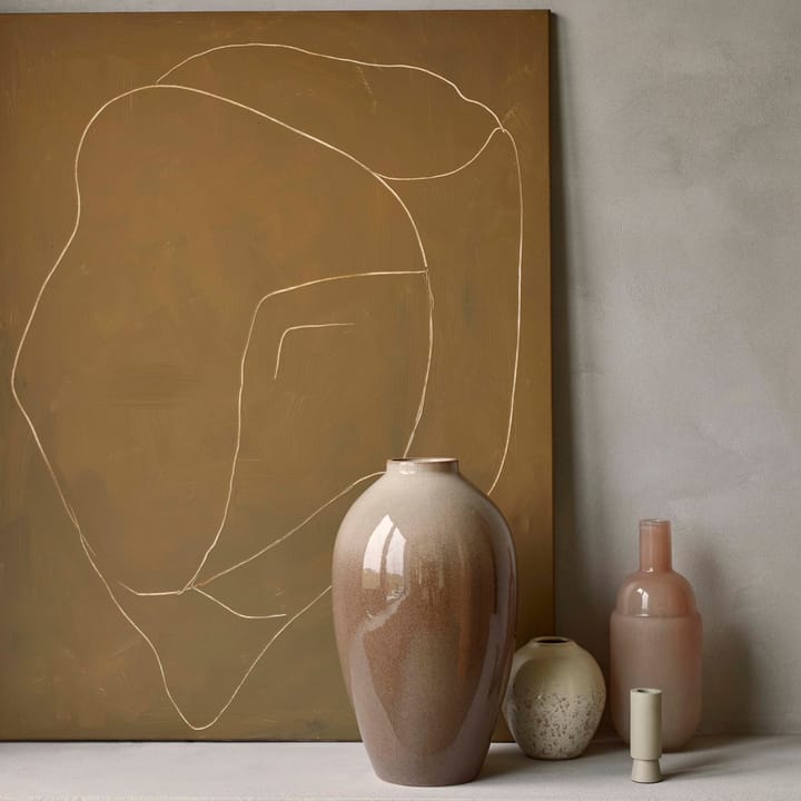 Vase en céramique Ingrid 14,5 cm Lot de 3, Rainy day-indian tan Broste Copenhagen