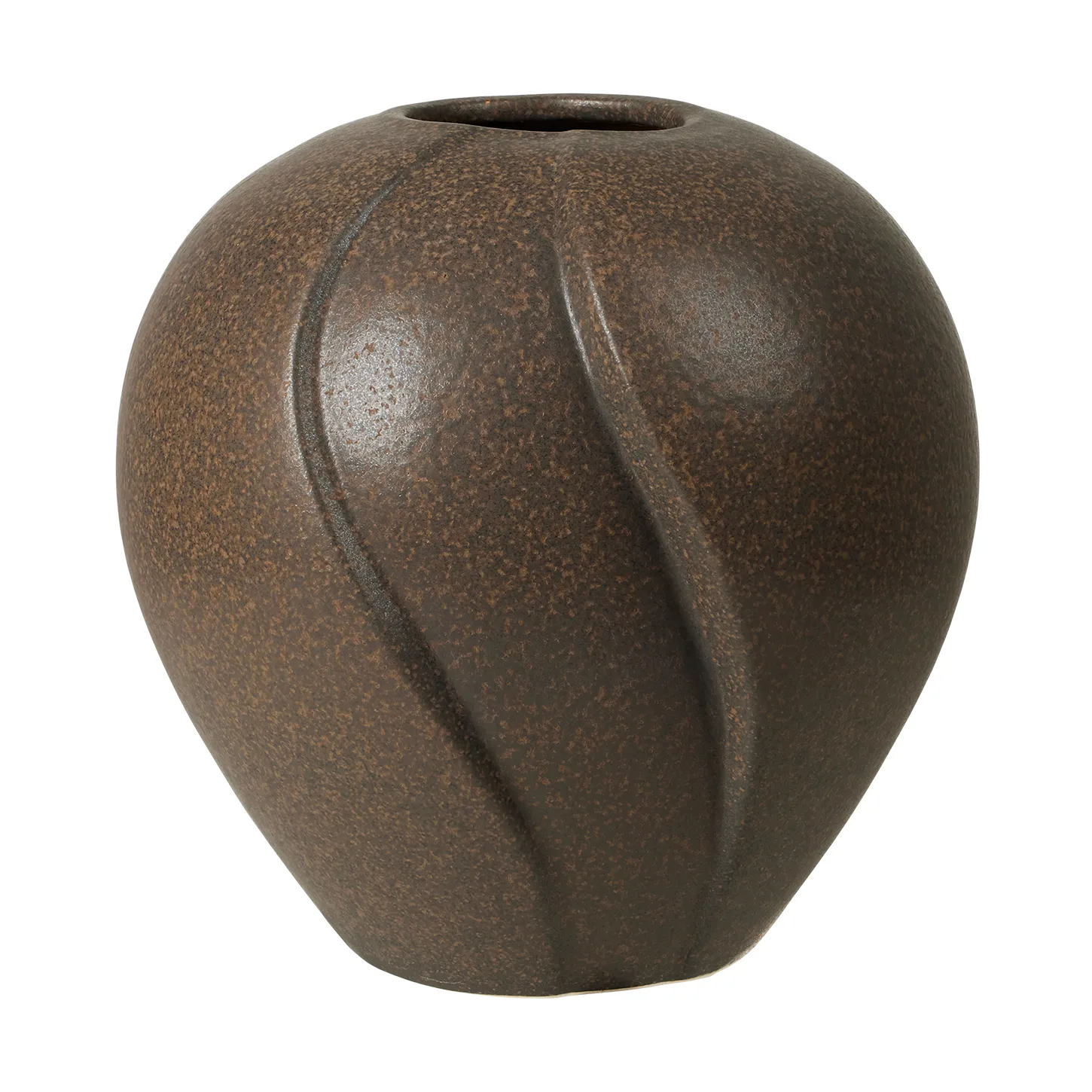 Vase en plomb Ø25x25 cm, Antique brown Broste Copenhagen