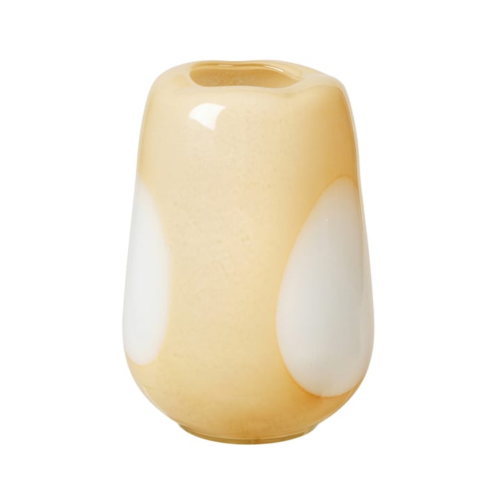 Vase en verre Ada Dot 26 cm - Golden fleece yellow - Broste Copenhagen