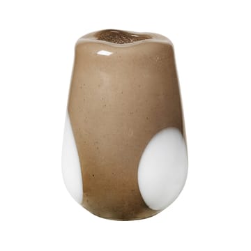 Vase en verre Ada Dot 26 cm - Simply taupe warm grey - Broste Copenhagen