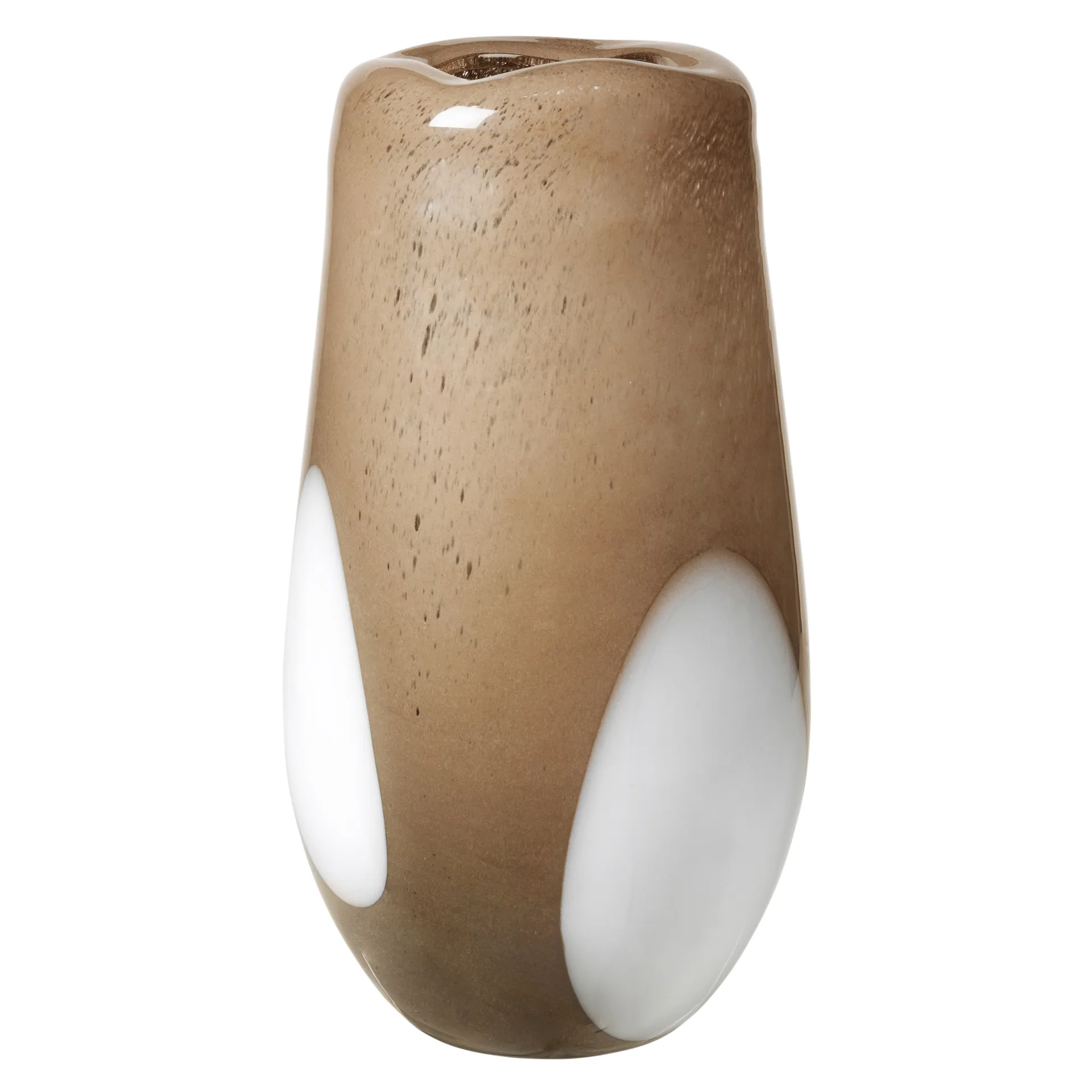 Vase en verre Ada Dot 37 cm, Simply taupe warm grey Broste Copenhagen