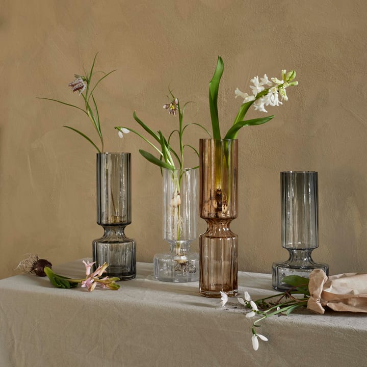 Vase en verre Hyacint 28,3 cm, Smoked pearl Broste Copenhagen
