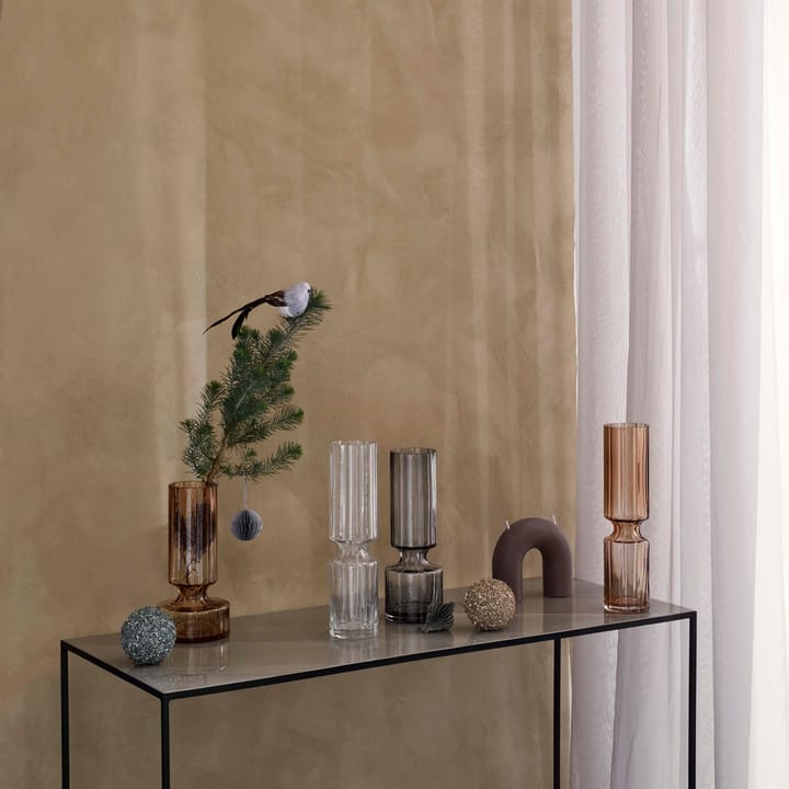 Vase en verre Hyacint 28,3 cm, Smoked pearl Broste Copenhagen