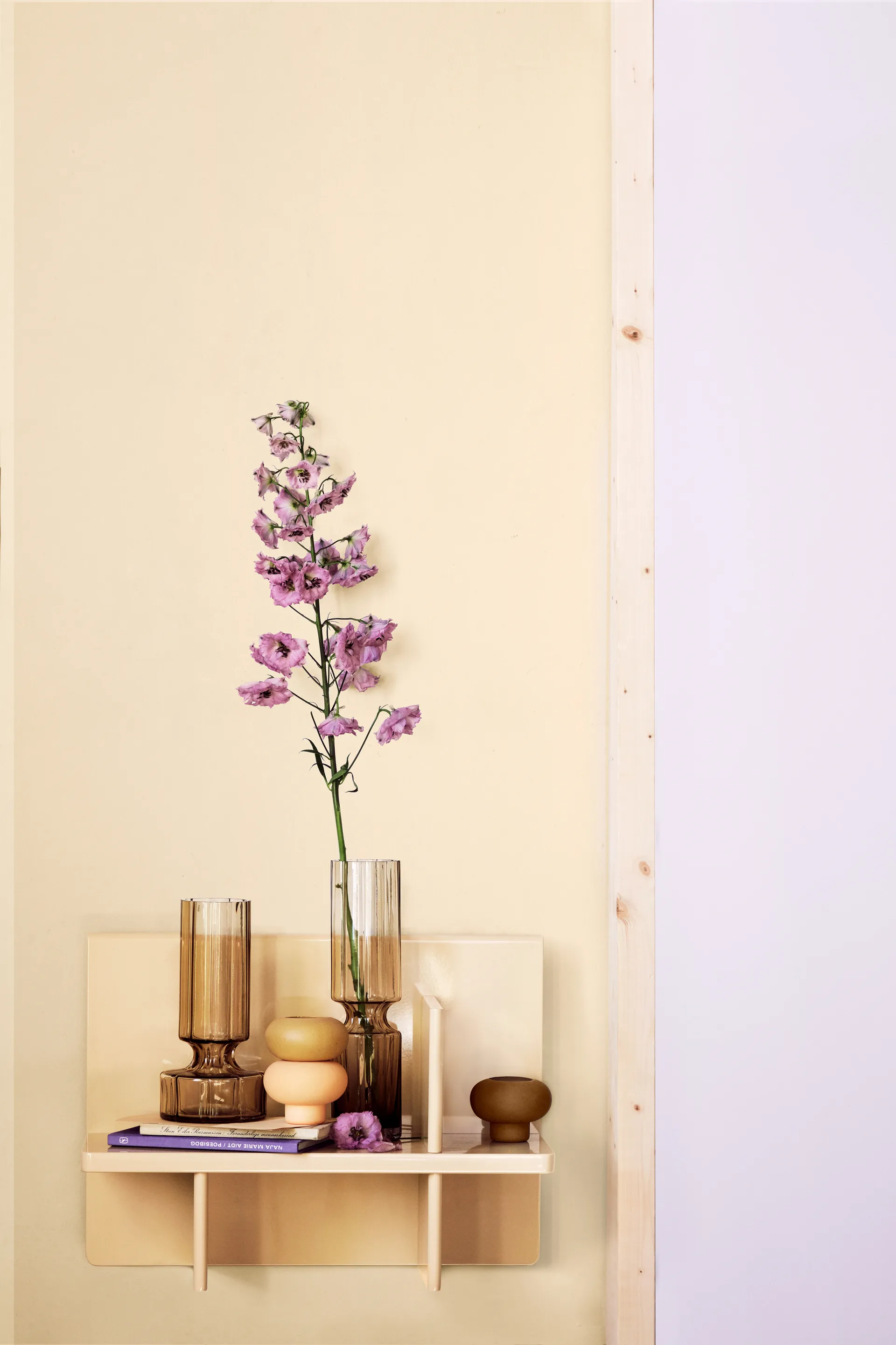 Vase en verre Hyacint 31,7 cm, Indian tan Broste Copenhagen