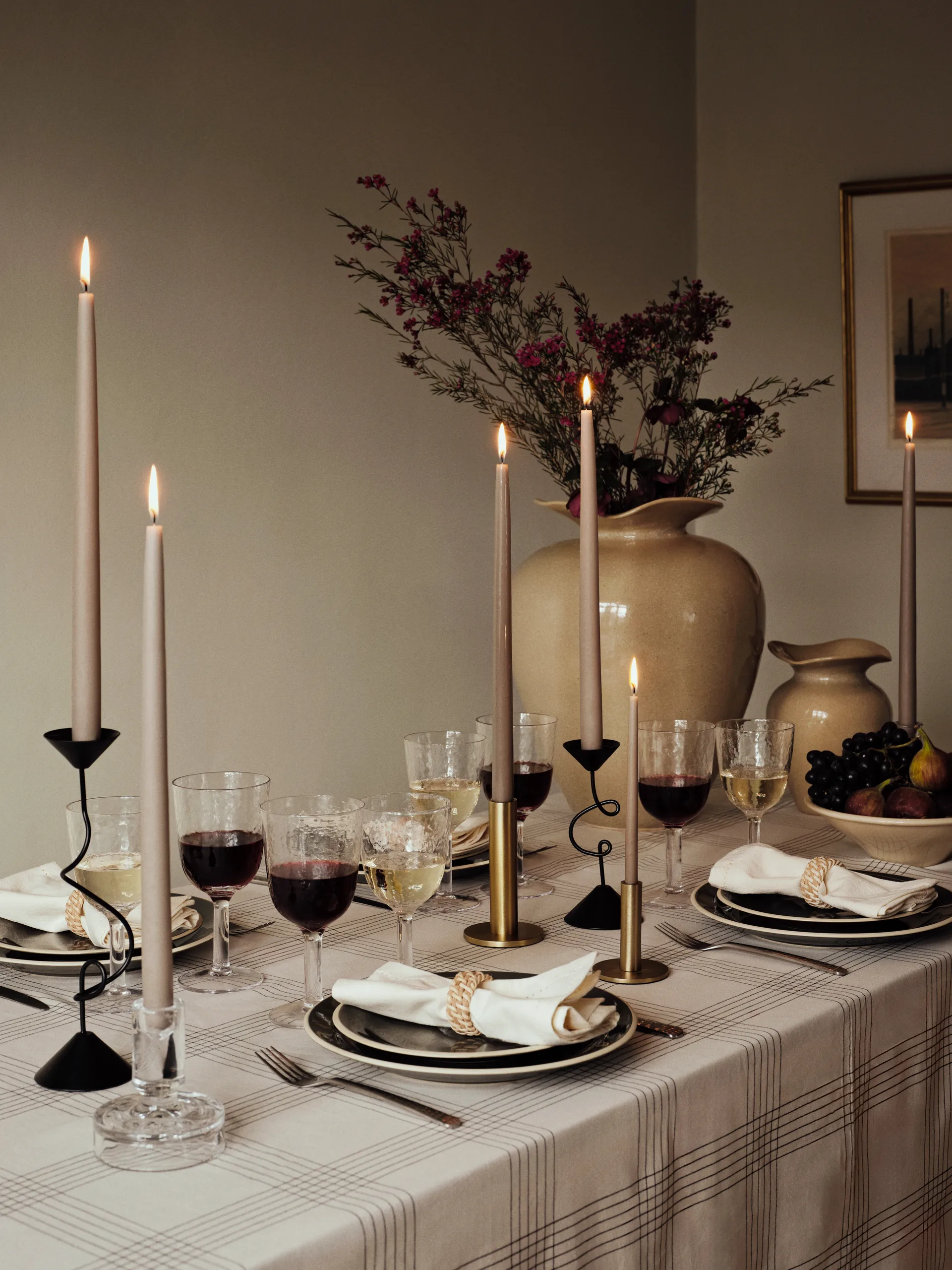 Vase Florentina L 44 cm, Beige Broste Copenhagen