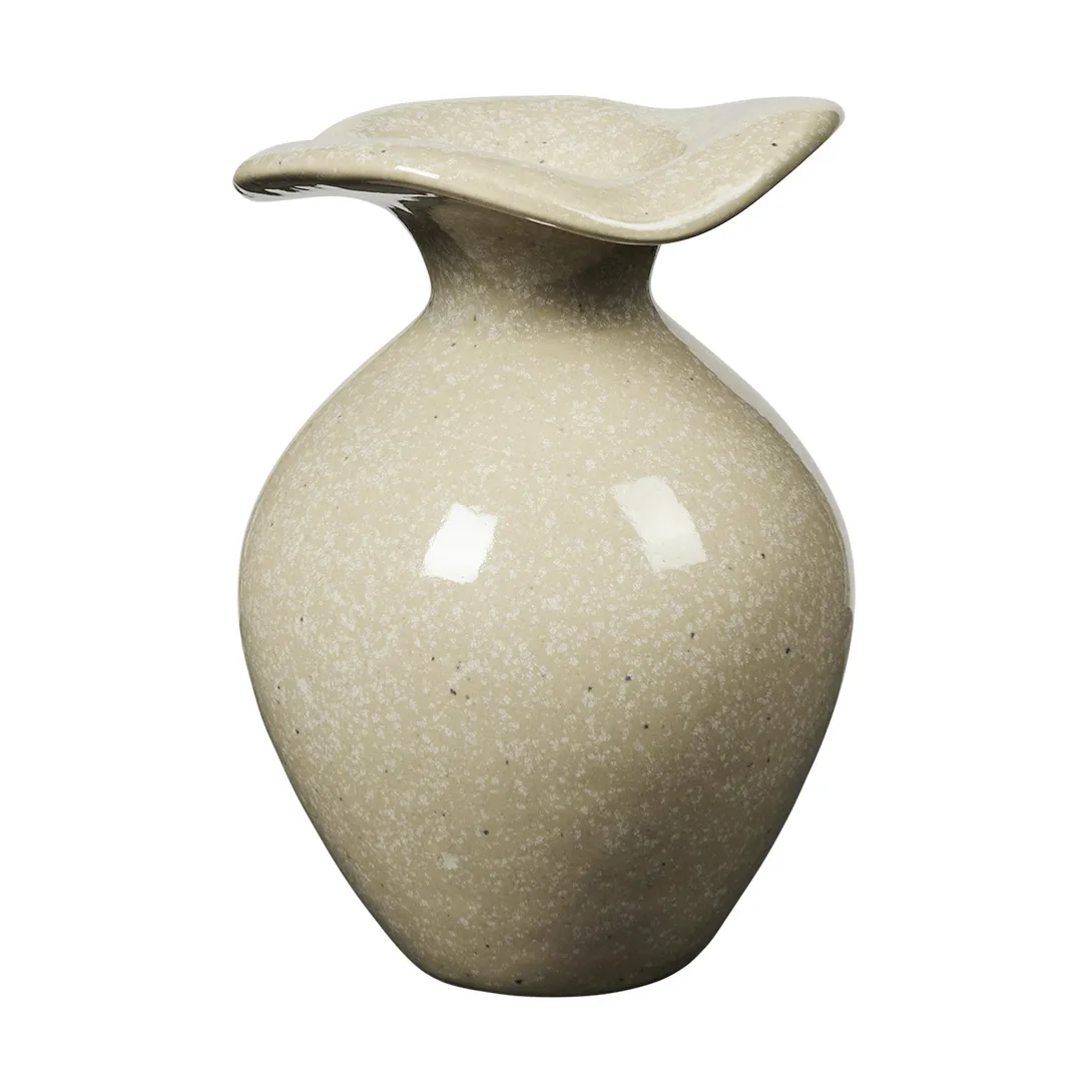 Vase Florentina XS 14 cm, Beige Broste Copenhagen