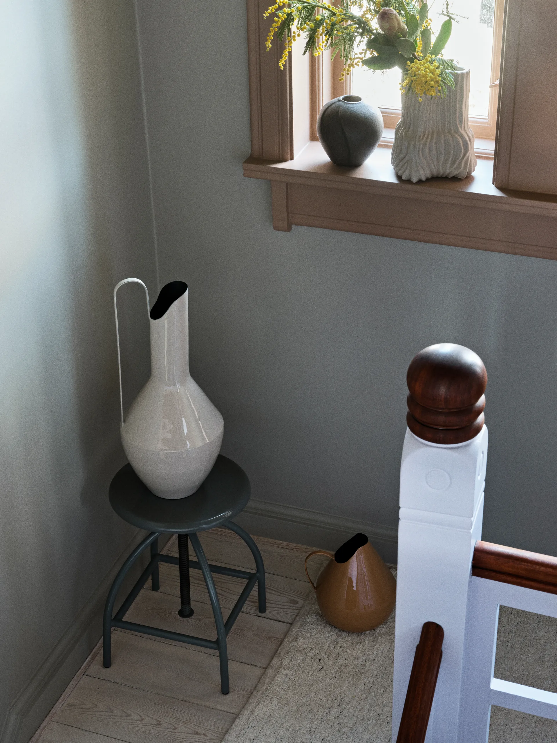 Vase Leda Ø15x15 cm, Antique brown Broste Copenhagen