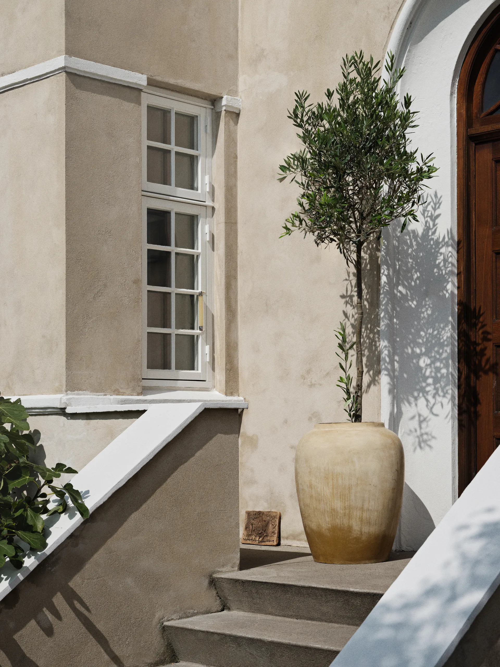 Vase Ray Ø50 cm, Antique beige Broste Copenhagen