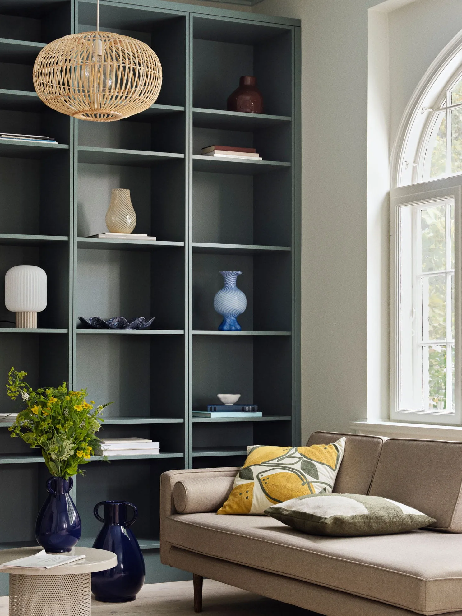 Vase Simi 44,6 cm, Deep cobolt blue Broste Copenhagen