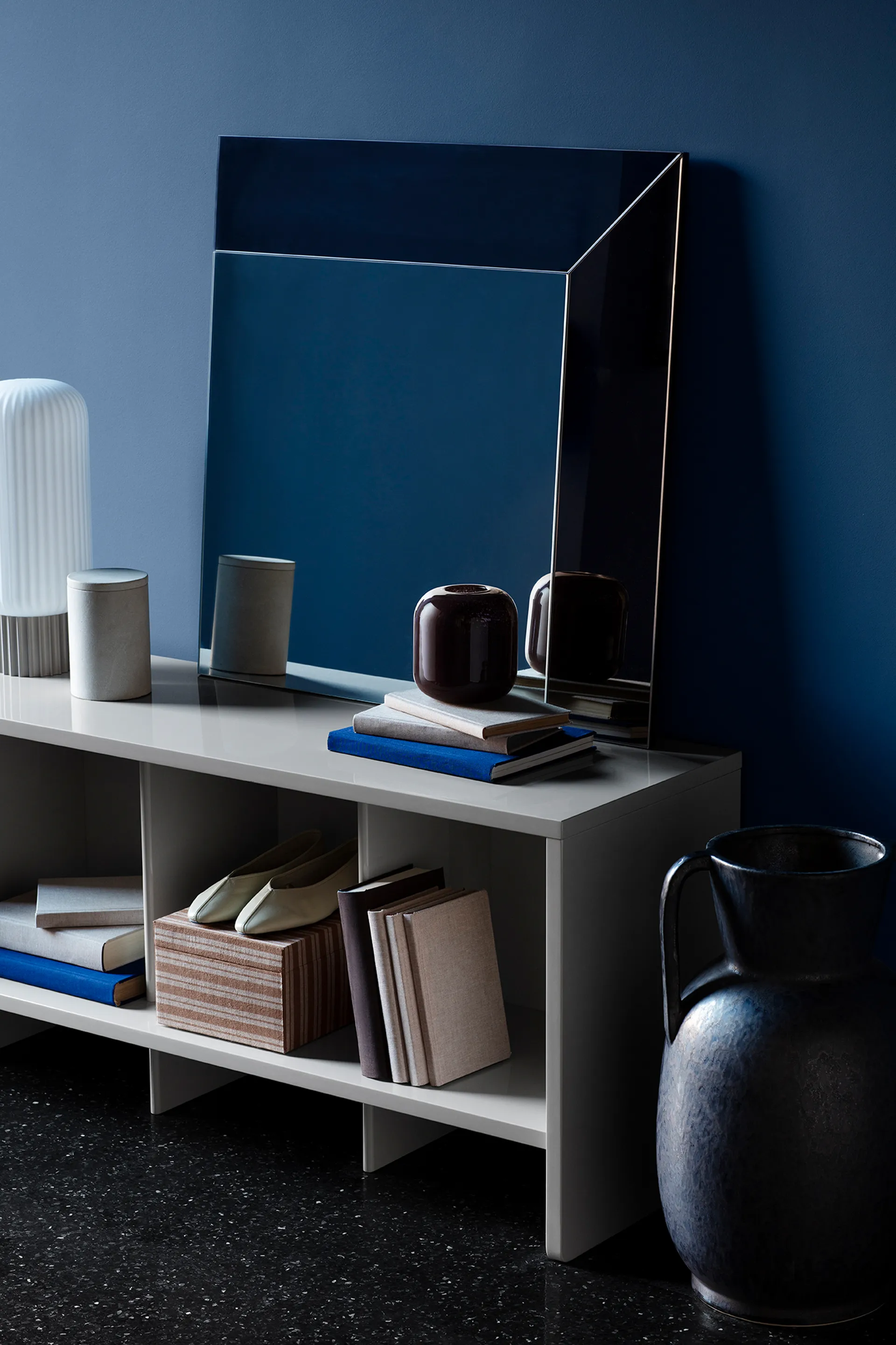 Vase Simi 52 cm, Antique grey-black Broste Copenhagen