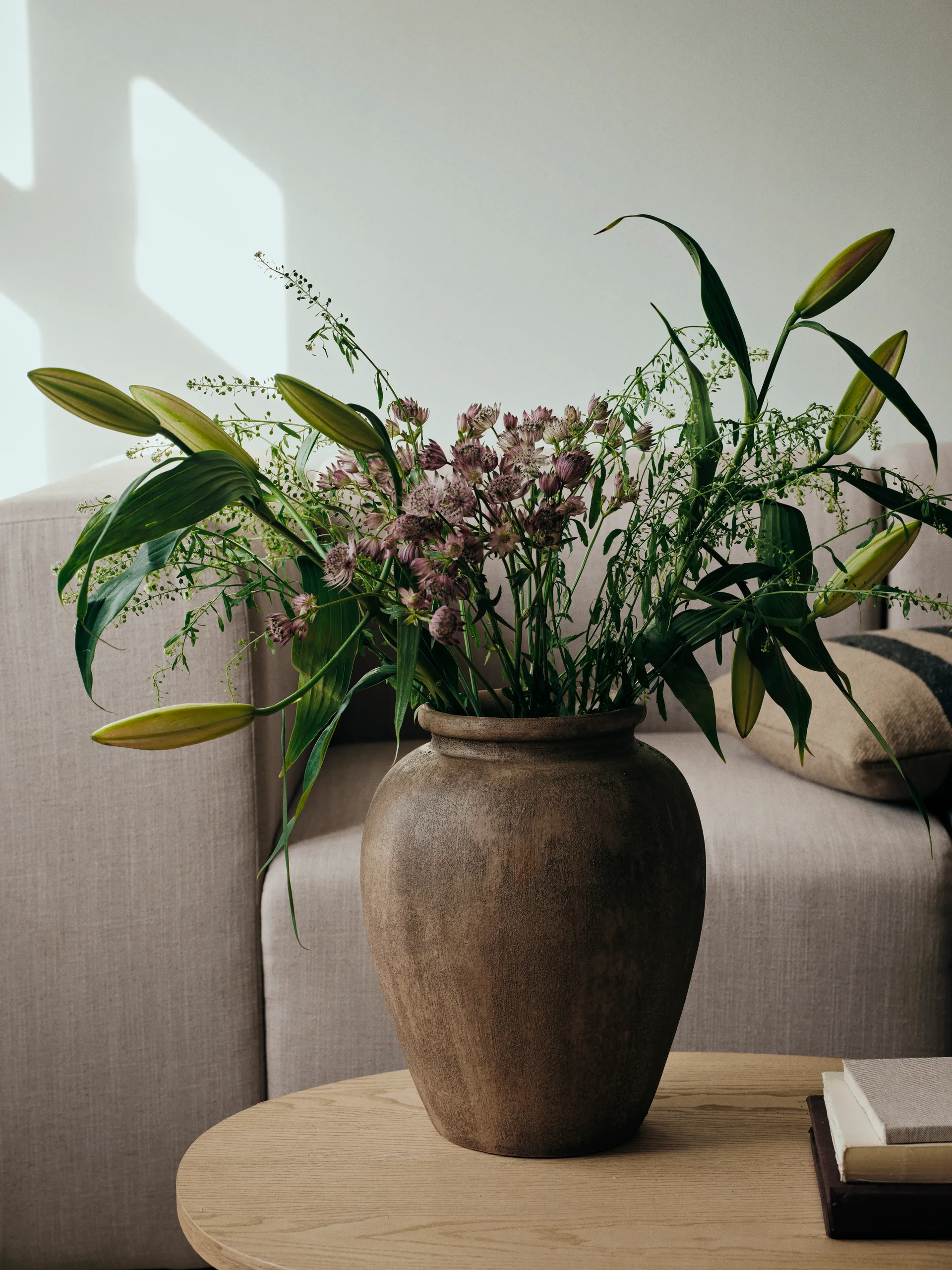 Vase Uma, Rustic light brown, 30 cm Broste Copenhagen