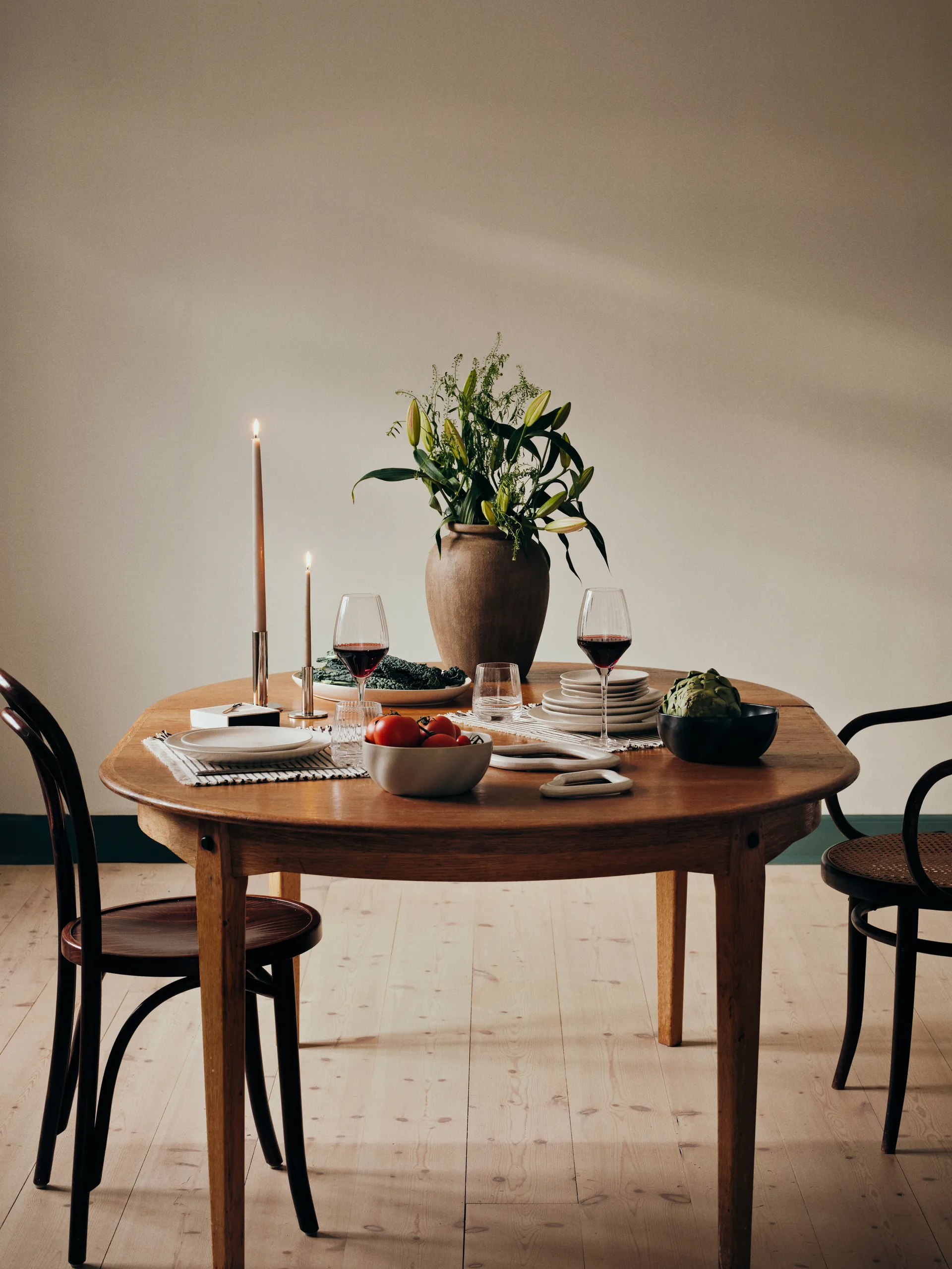 Vase Uma, Rustic light brown, 40 cm Broste Copenhagen