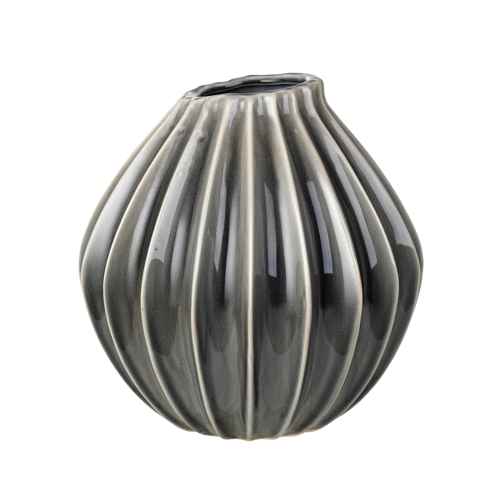 Vase Wide smoked pearl, 25 cm Broste Copenhagen
