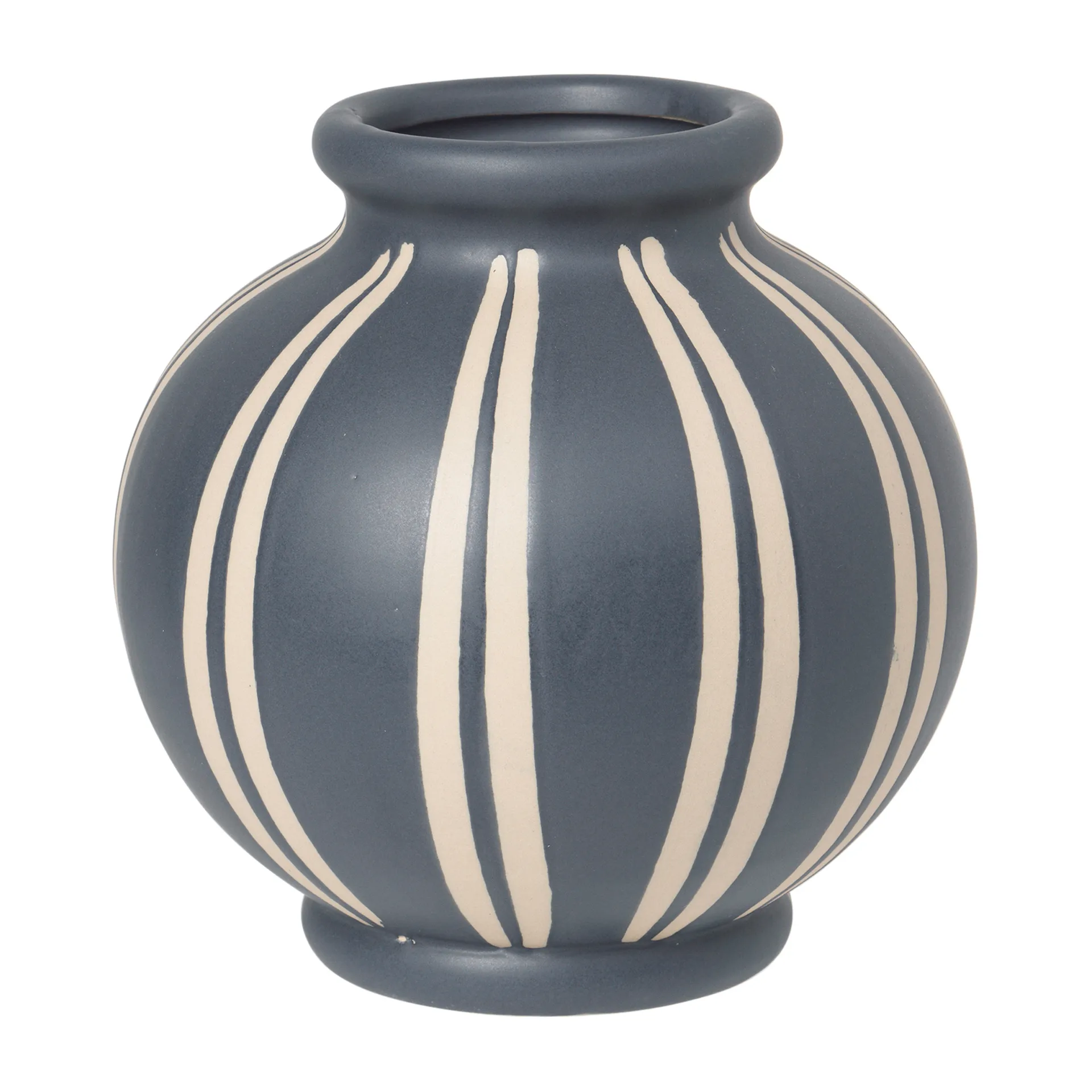Vase Wilma 17,8 cm, Blue-rainy day Broste Copenhagen