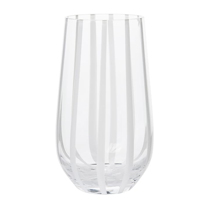 Verre à boire Stripe 55 cl - Clear-white stripes - Broste Copenhagen