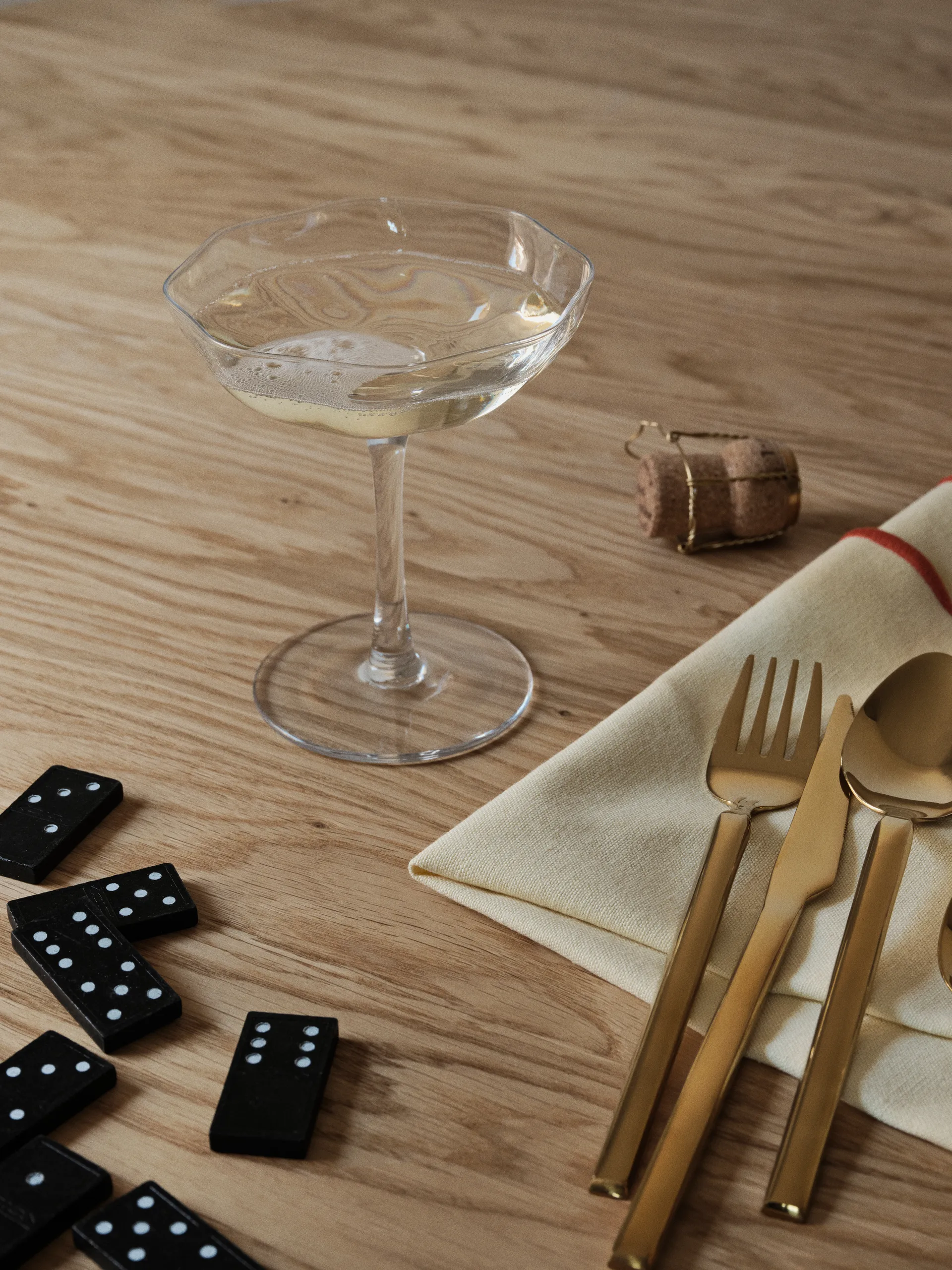 Verre à champagne Limfjord 17,5 cl, Clear Broste Copenhagen