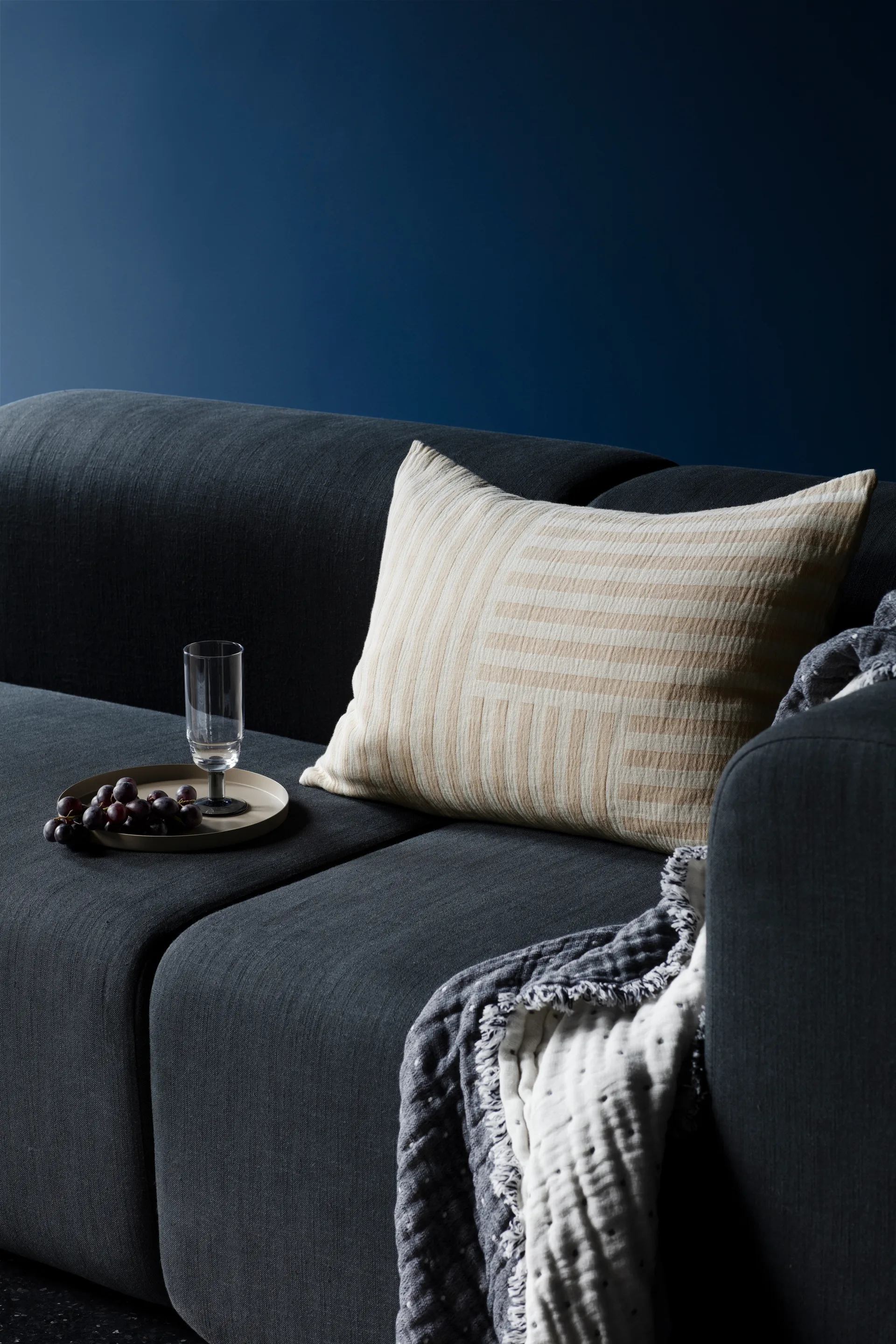 Verre à champagne Nordic Bistro 20 cl, Clear-smoke stem Broste Copenhagen