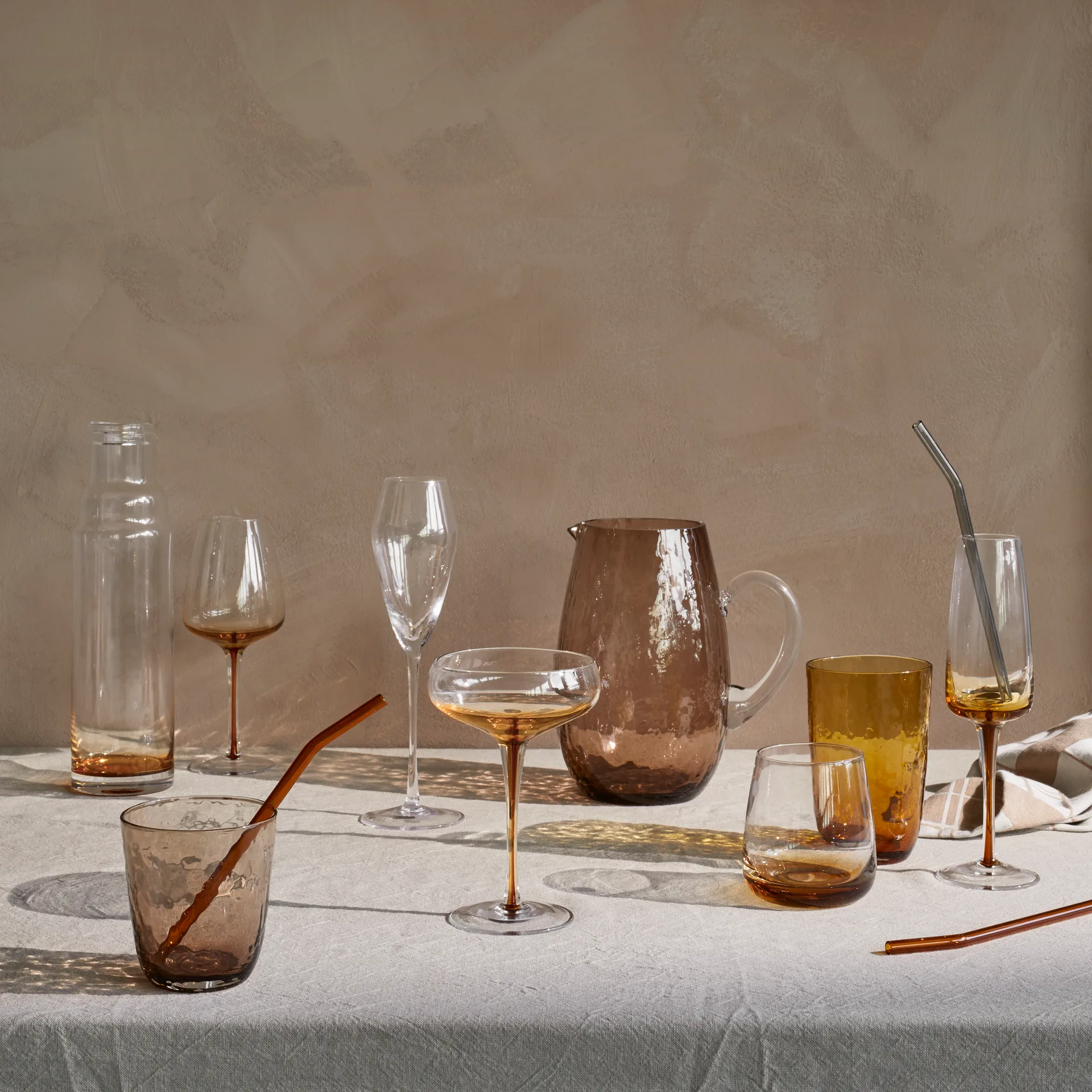 Verre Hammered 50 cl, Amber Broste Copenhagen