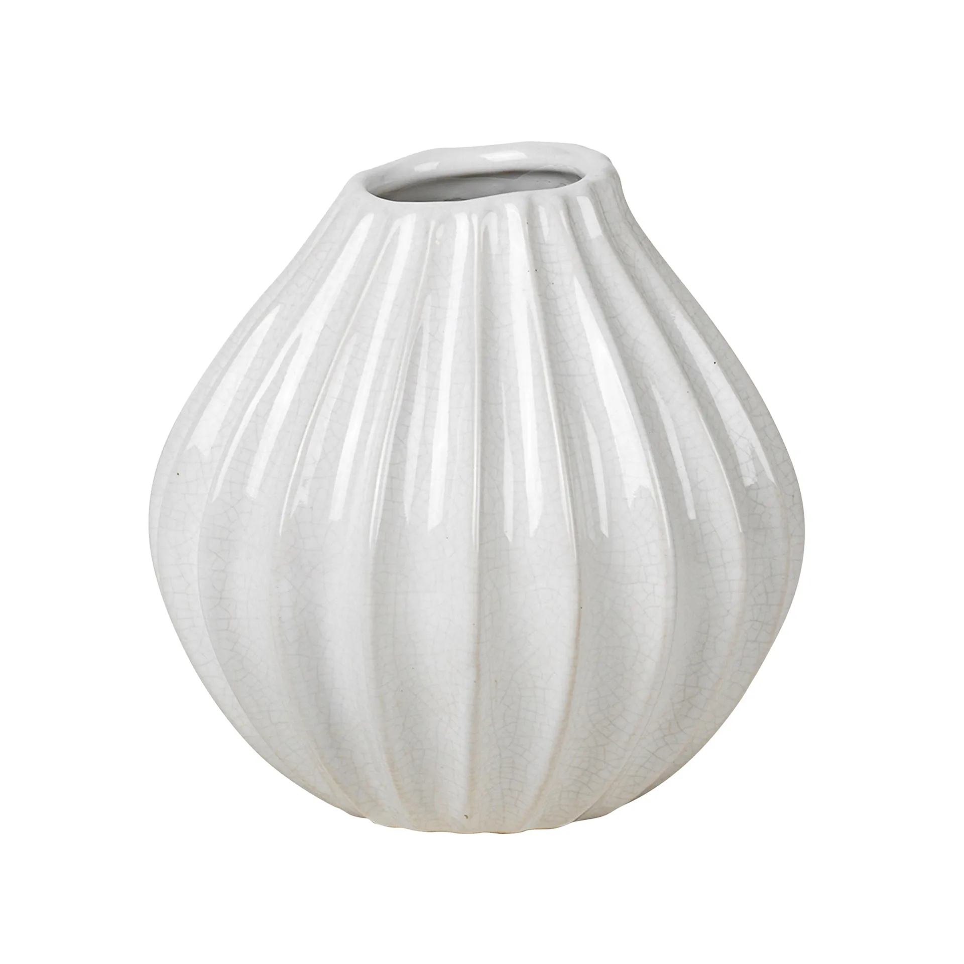 Wide vase ivoire, 15 cm Broste Copenhagen