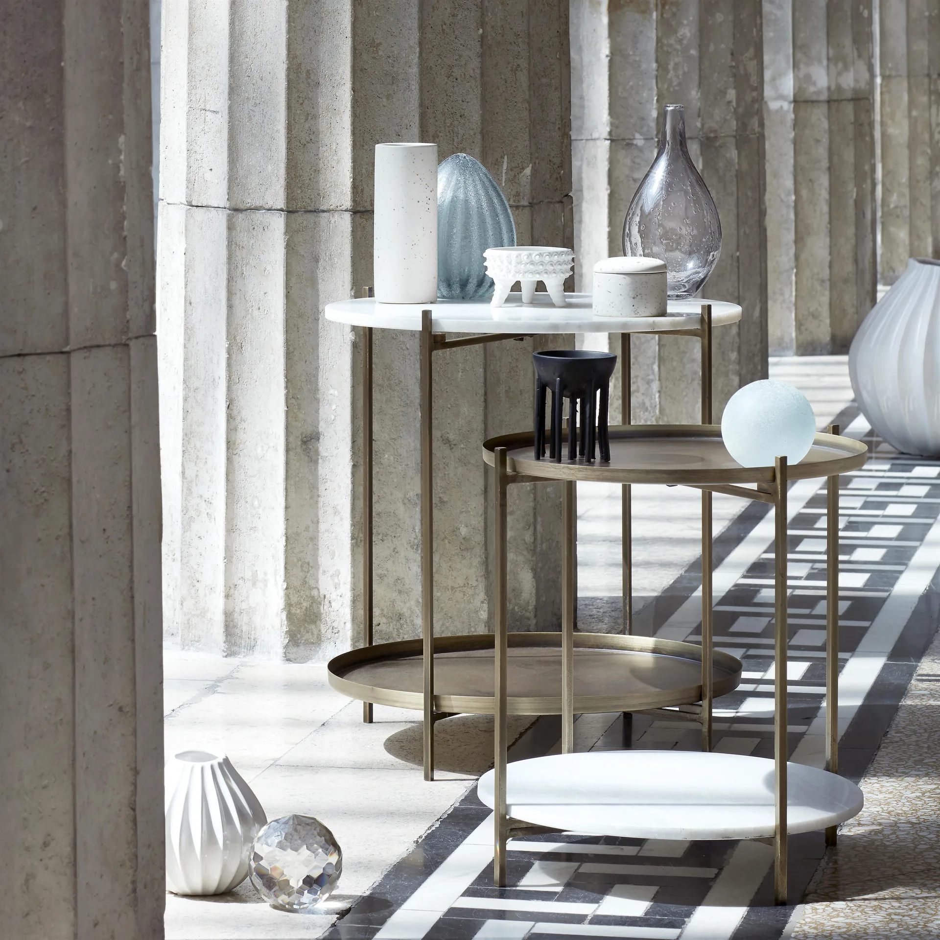 Wide vase ivoire, 15 cm Broste Copenhagen