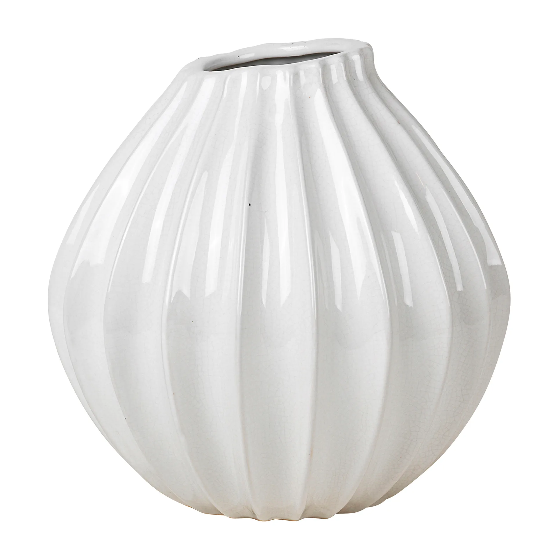 Wide vase ivoire, 25 cm Broste Copenhagen