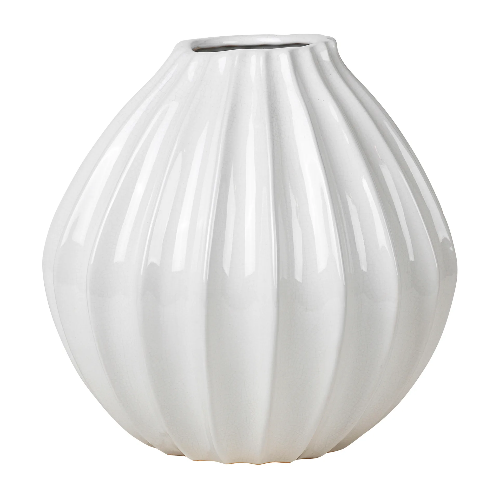 Wide vase ivoire, 30 cm Broste Copenhagen