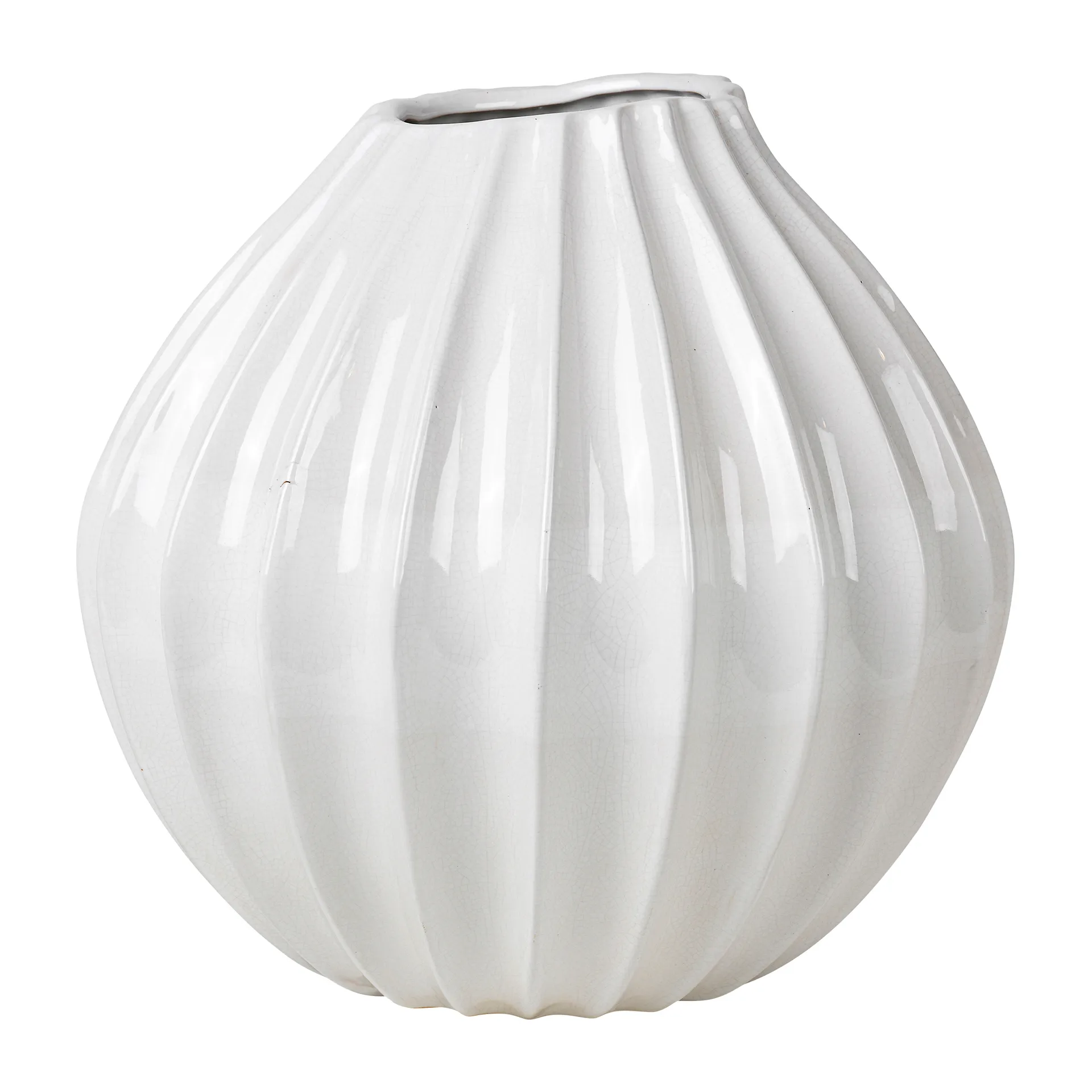 Wide vase ivoire, 40 cm Broste Copenhagen