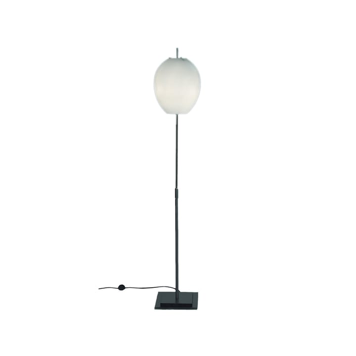 Lampadaire Egg - blanc/acier inoxydable, opaline - Bsweden