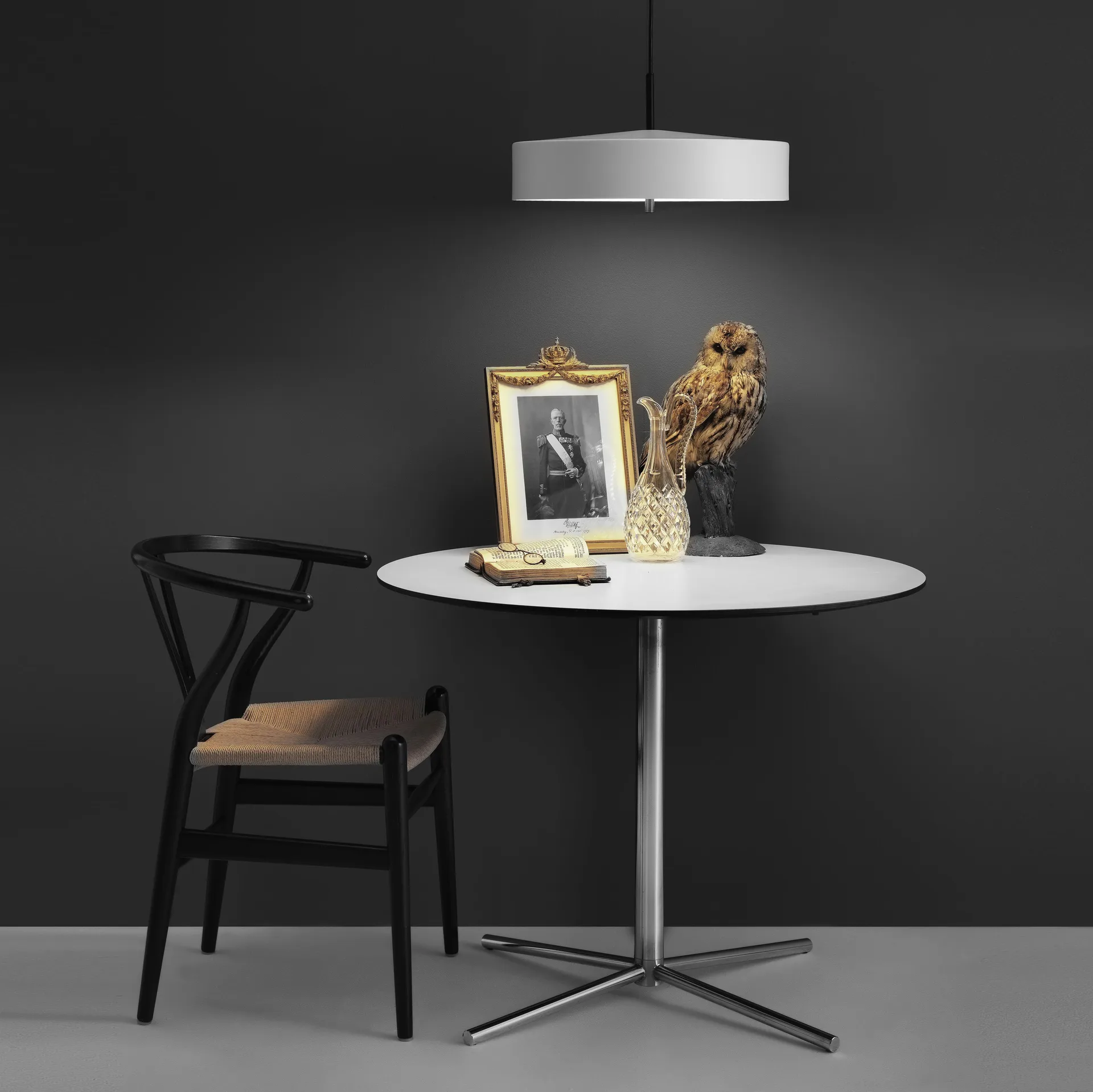 Lampe à suspension Cymbal, Blanc 46 cm Bsweden