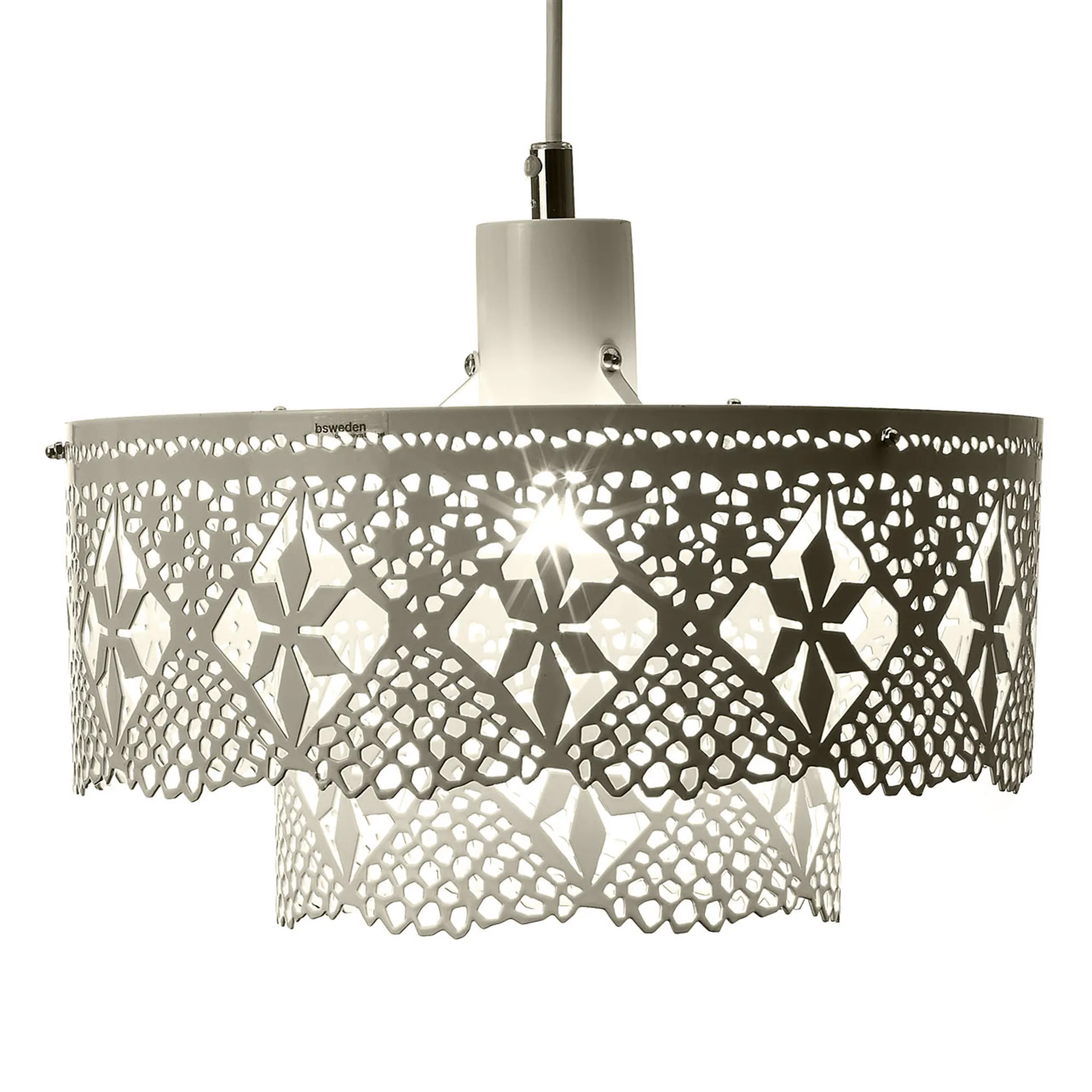 Lampe à suspension Gladys, moyen blanc Bsweden